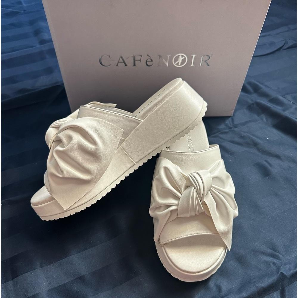 White Sandals CAFeNOIR Brand New Size 8 (EU  39)